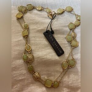 Ann Taylor Green Link 40” Long Necklace‎
